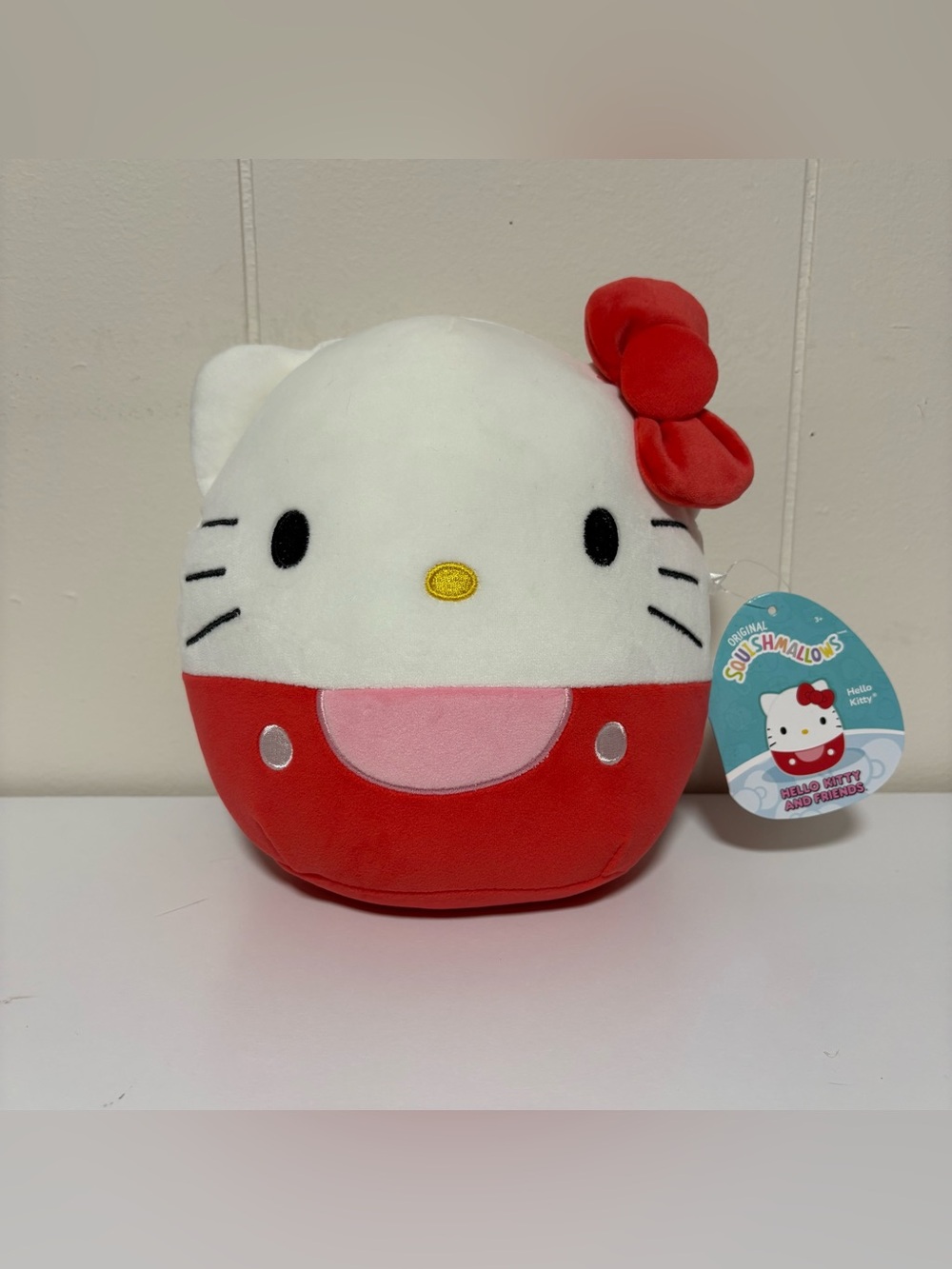 Jazwares Squishmallows Hello Kitty Classic 8" Plush Toy - Red NWT Authentic
